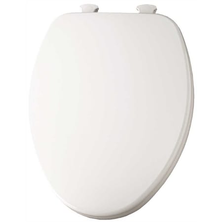 Church Elongated Closed Front Toilet Seat in White 585EC 000
